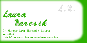 laura marcsik business card